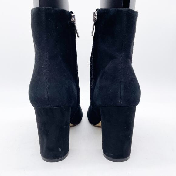 Marc Fisher Women's Ulani Black Suede High Heel Pointed Toe Ankle Boots Size 6M - Picture 2 of 12